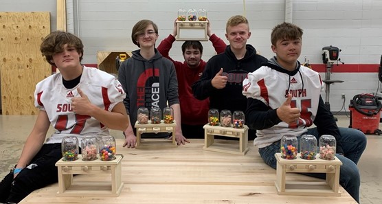 STEM Tech Class Candy Dispensers